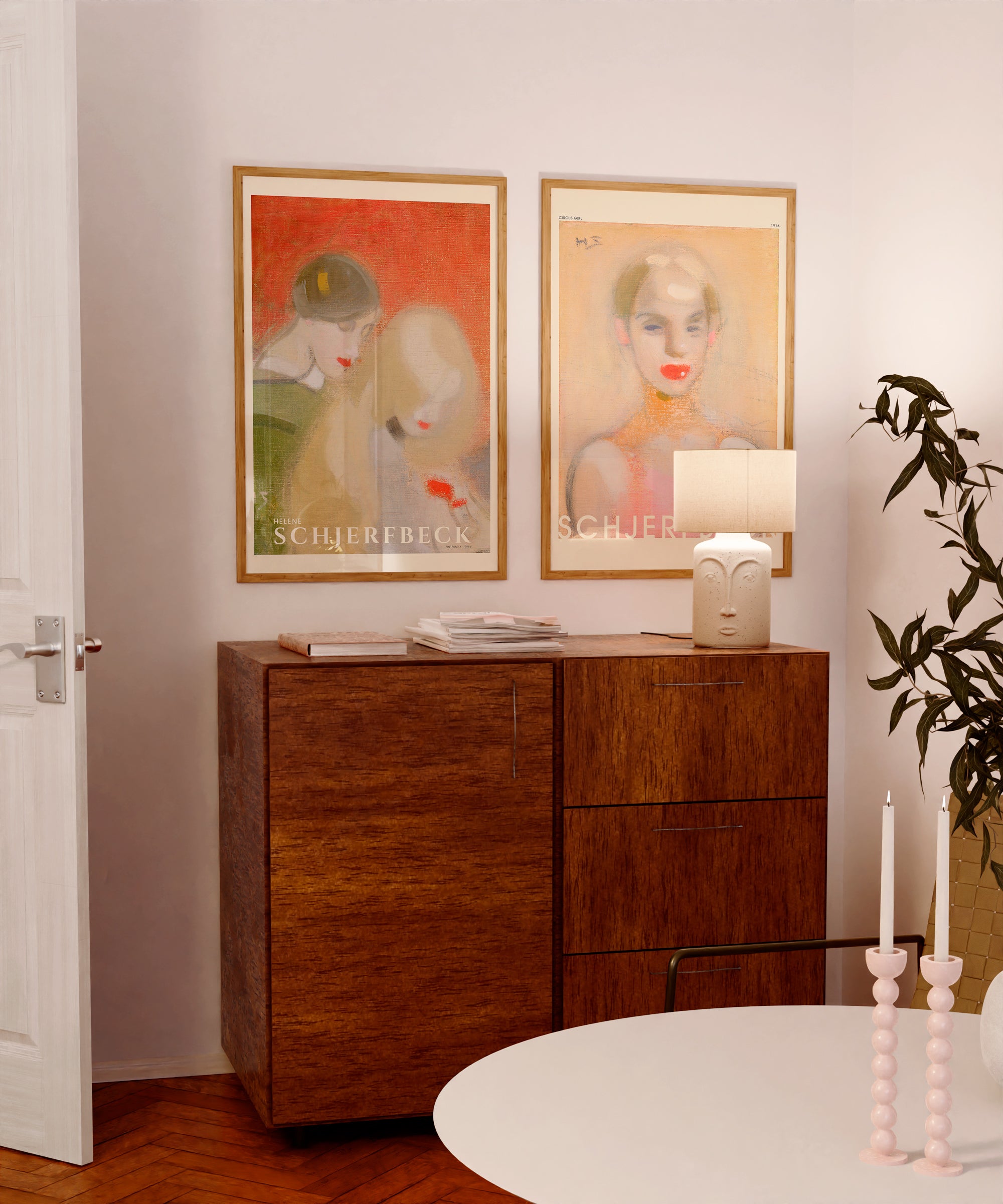 PSTR Studio x Helene Schjerfbeck Circus Girl plakat